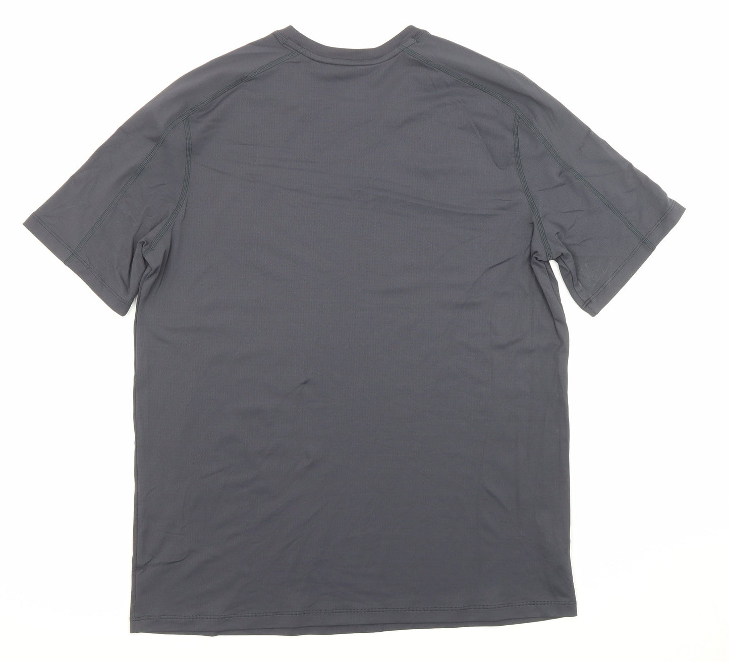 Peleton Mens Grey Nylon Jersey T-Shirt Size S Crew Neck Pullover