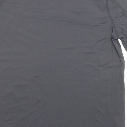 Peleton Mens Grey Nylon Jersey T-Shirt Size S Crew Neck Pullover