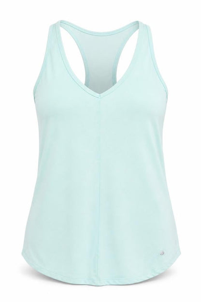Bally Womens Blue Polyester Basic Tank Size M V-Neck Pullover