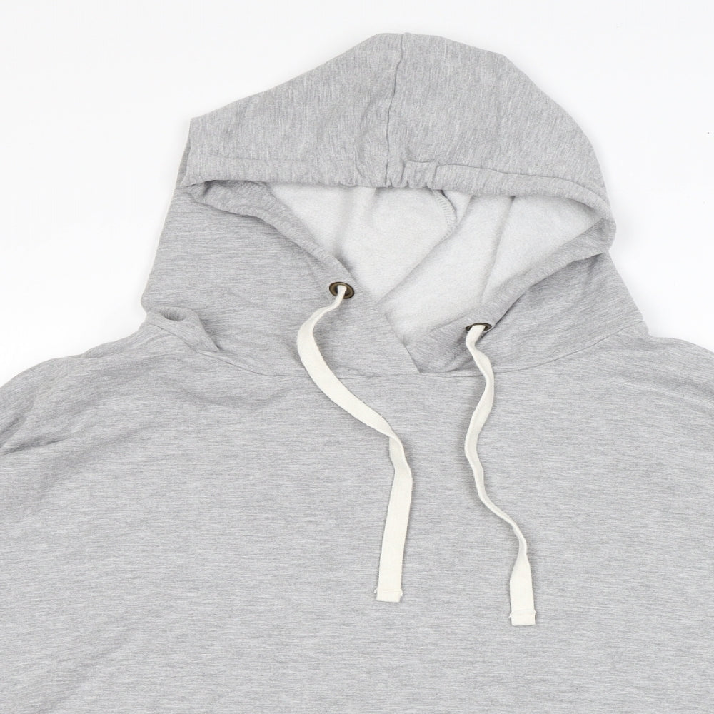 Buffalo Mens Grey Viscose Pullover Hoodie Size XL