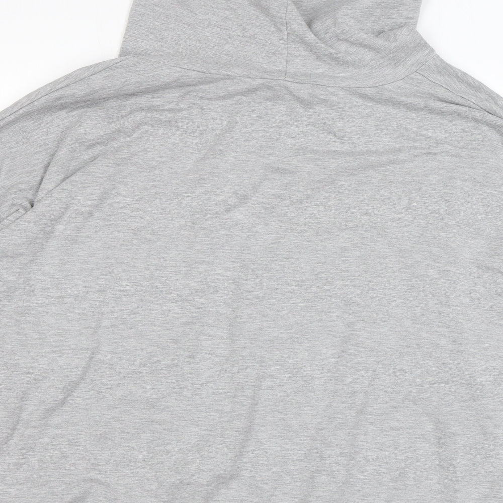 Buffalo Mens Grey Viscose Pullover Hoodie Size XL
