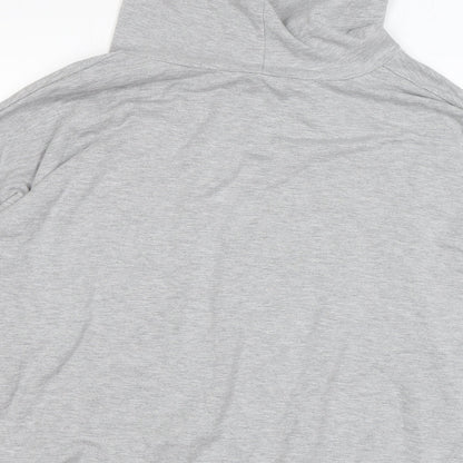 Buffalo Mens Grey Viscose Pullover Hoodie Size XL