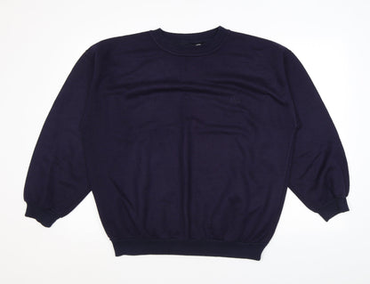 Mens UK Size L C&A Blue Pullover Sweatshirt