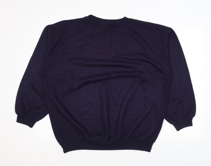 Mens UK Size L C&A Blue Pullover Sweatshirt