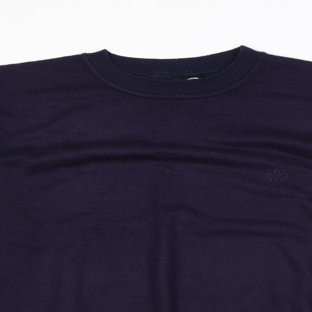 Mens UK Size L C&A Blue Pullover Sweatshirt