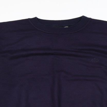 Mens UK Size L C&A Blue Pullover Sweatshirt