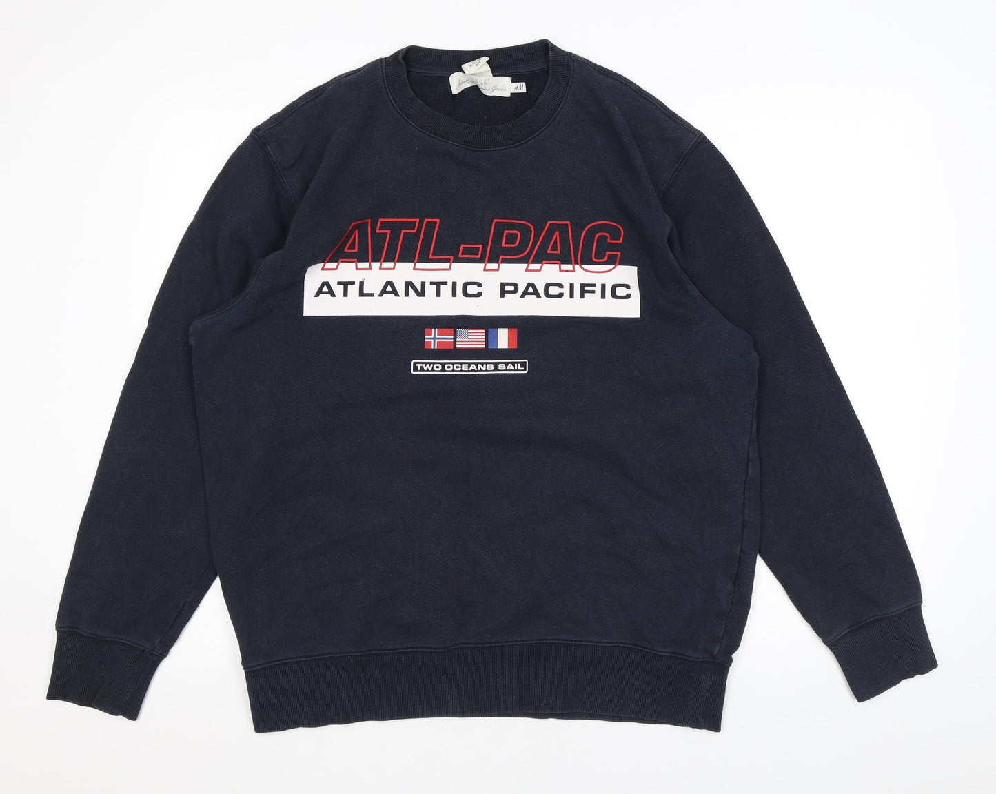 Mens UK Size M H&M Black Pullover Sweatshirt