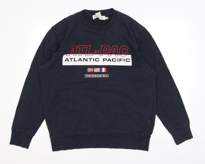 Mens UK Size M H&M Black Pullover Sweatshirt