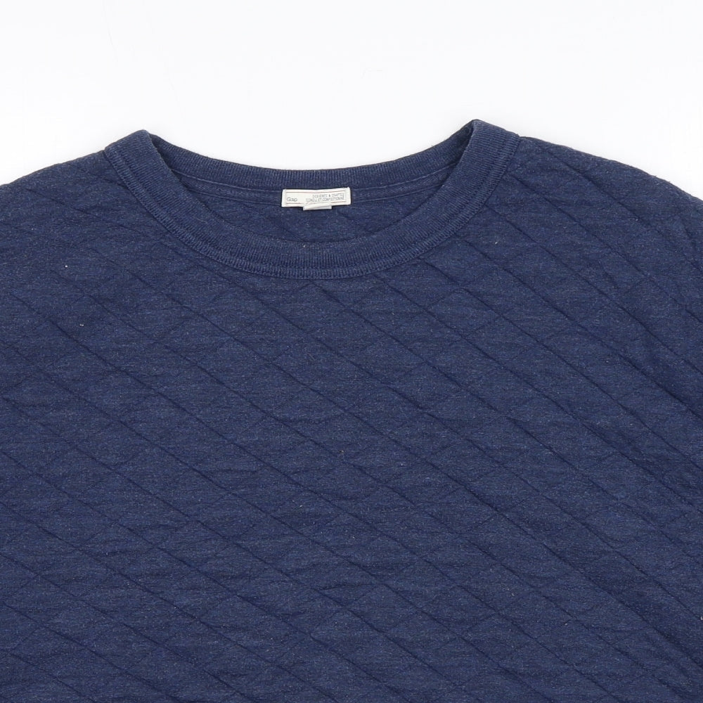 Mens UK Size M Gap Blue Pullover Sweatshirt