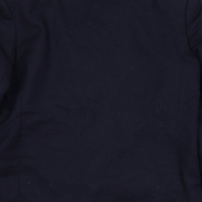 Edinburgh Womens Blue Jacket Blazer Size 14 Button