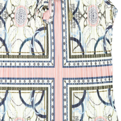 Womens UK Size 10 River Island Multicoloured Basic Blouse