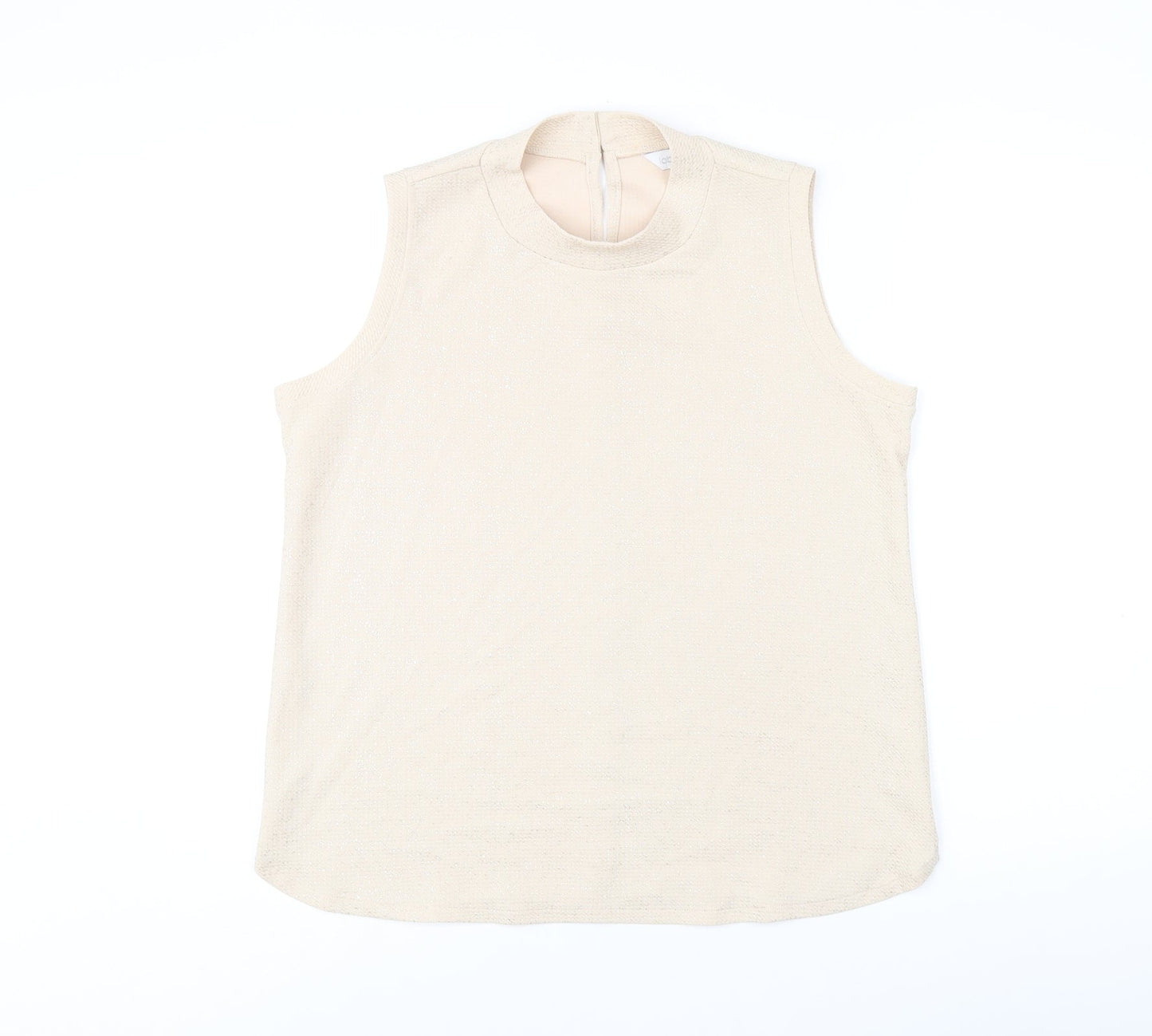 Womens UK Size 14 Label Be Beige Basic Tank