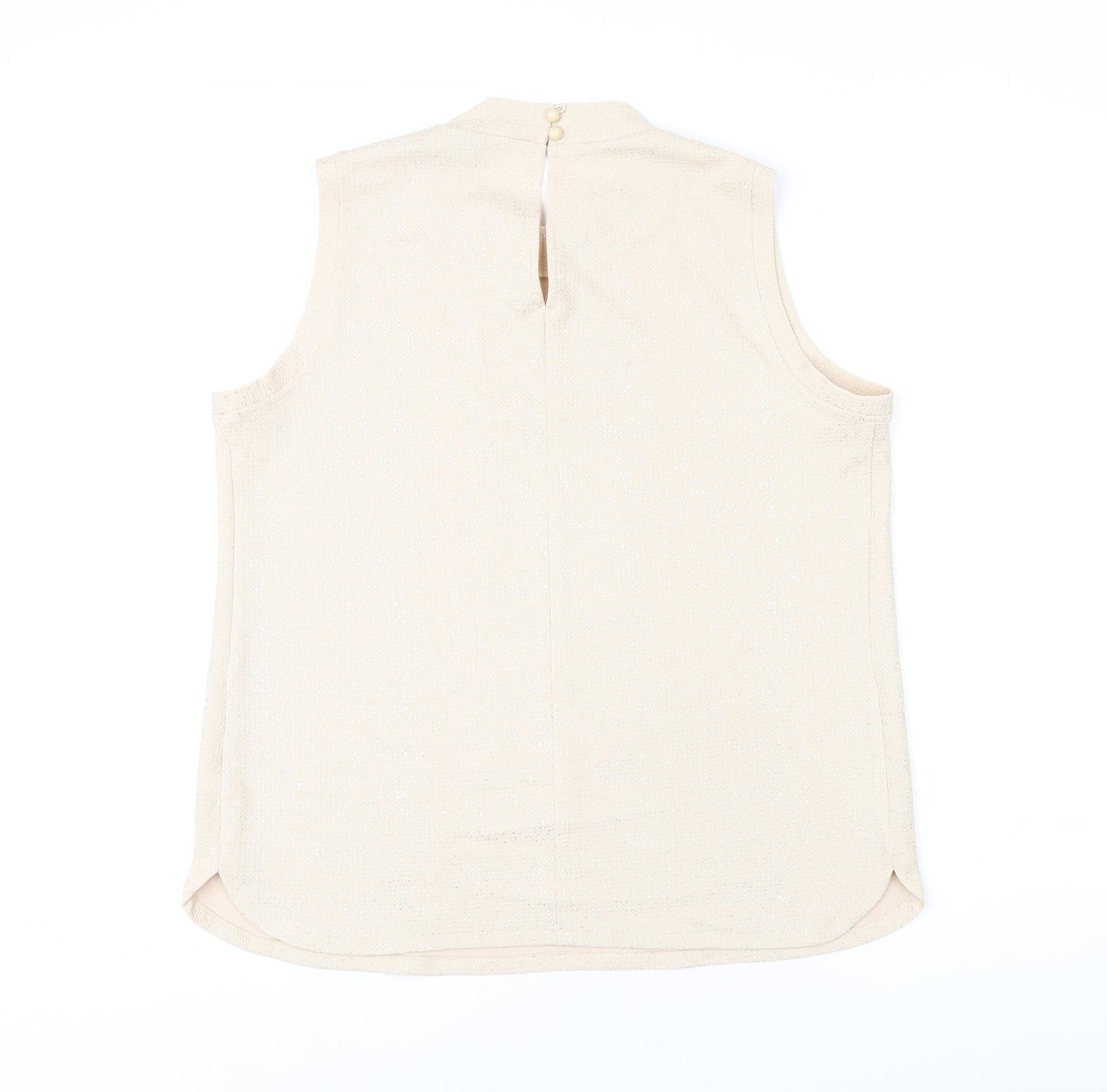 Womens UK Size 14 Label Be Beige Basic Tank
