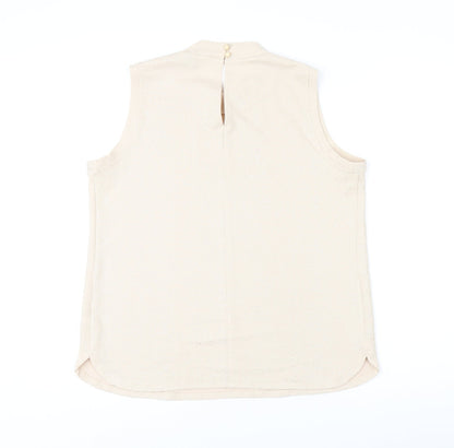 Womens UK Size 14 Label Be Beige Basic Tank