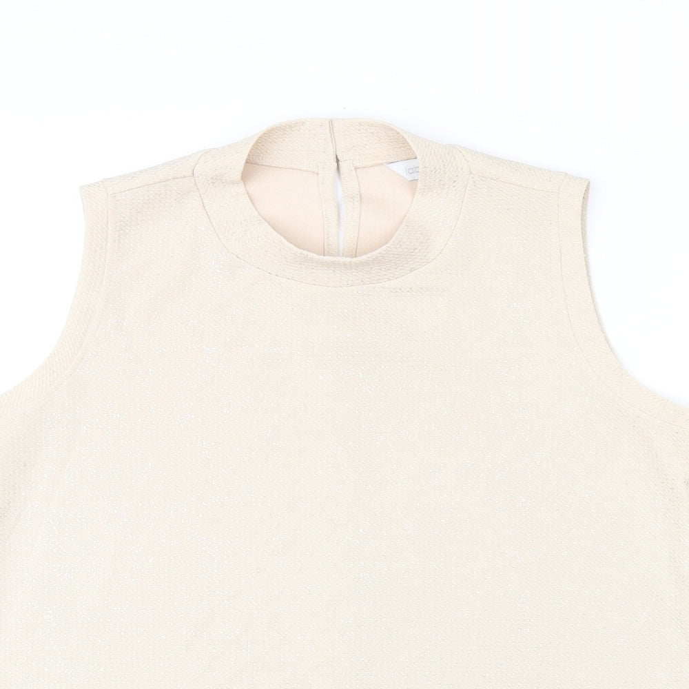 Womens UK Size 14 Label Be Beige Basic Tank