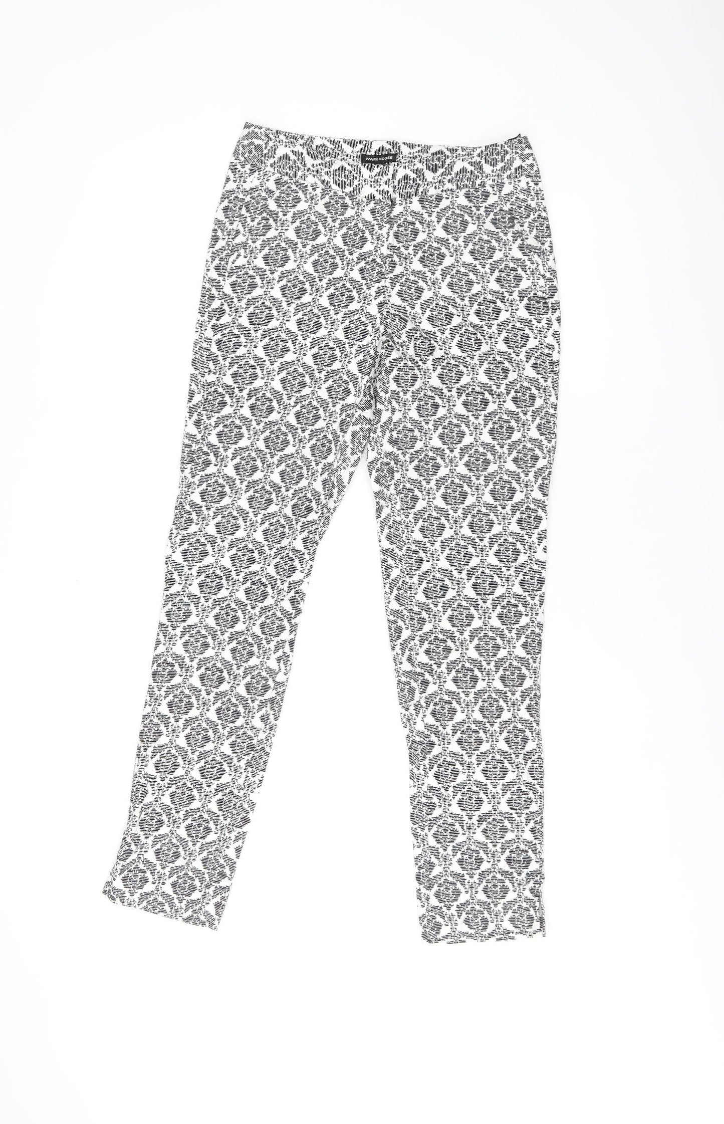 Womens UK Size 6 Warehouse Regular Fit  Black Trousers