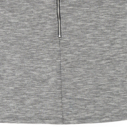 Miss Selfridge Womens Grey Polyester A-Line Skirt Size 14 Zip