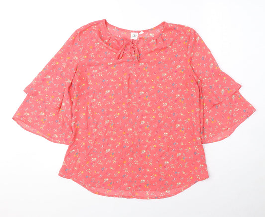 Womens UK Size S Gap Pink Basic Blouse