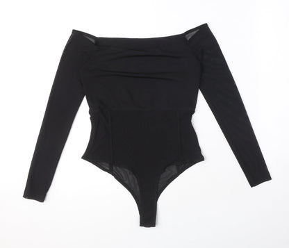 Womens UK Size 10 ASOS One-Piece Black Bodysuit