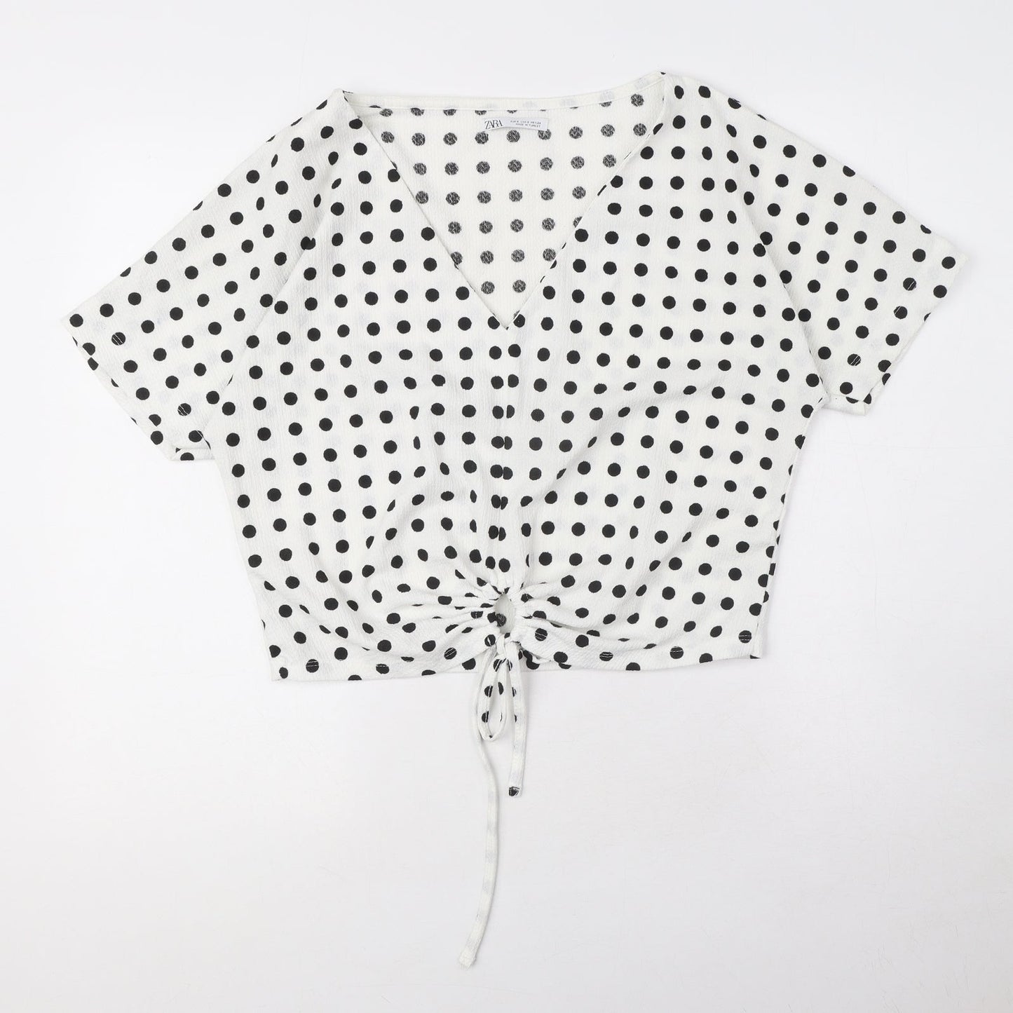 Womens UK Size S Zara White Basic Blouse