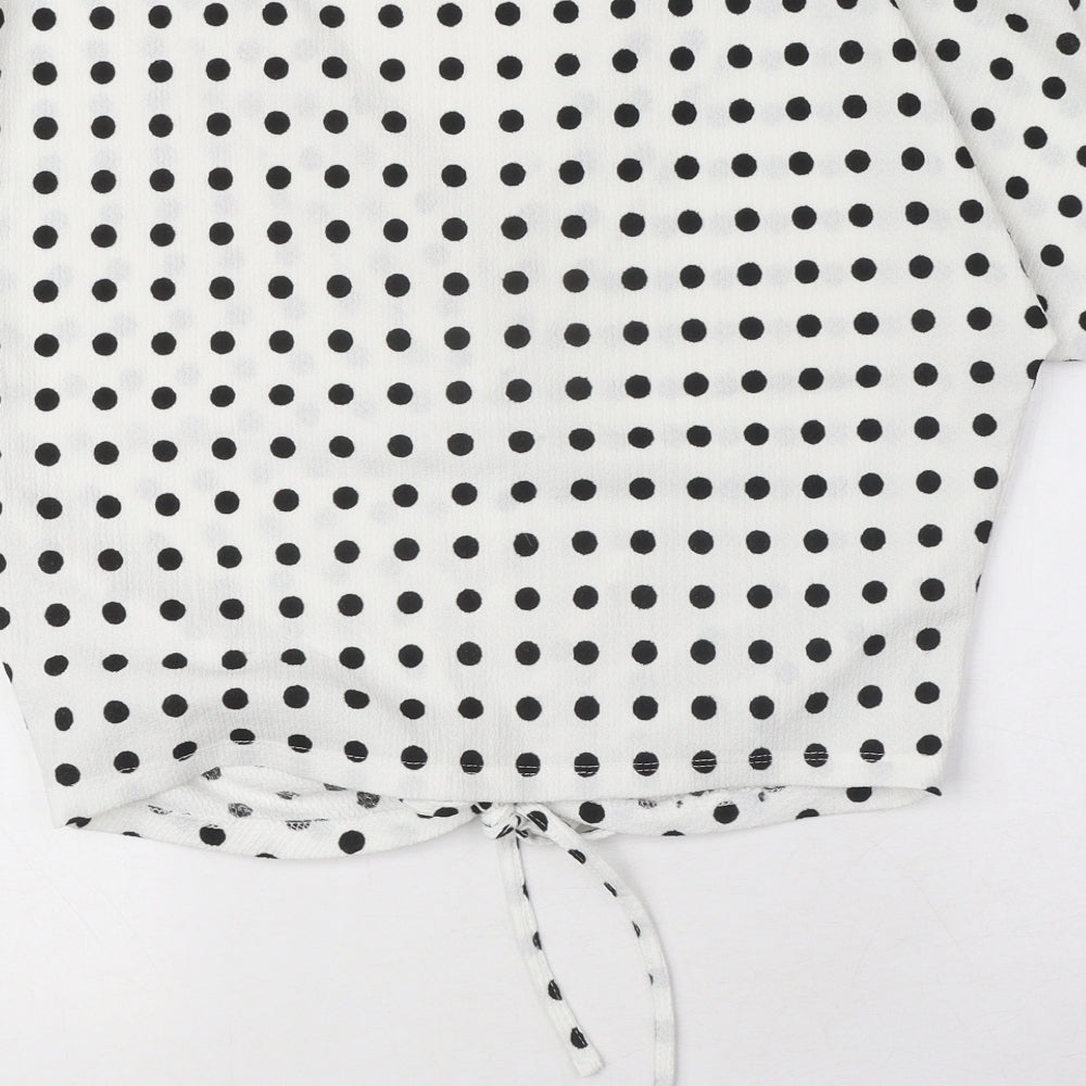 Womens UK Size S Zara White Basic Blouse