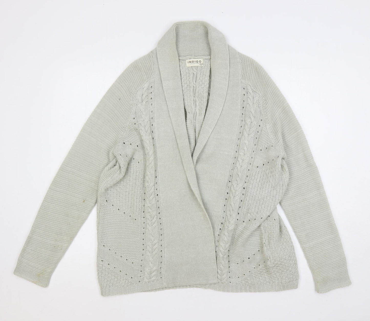 Womens UK Size 14 Marks and Spencer Grey Cardigan Jumper