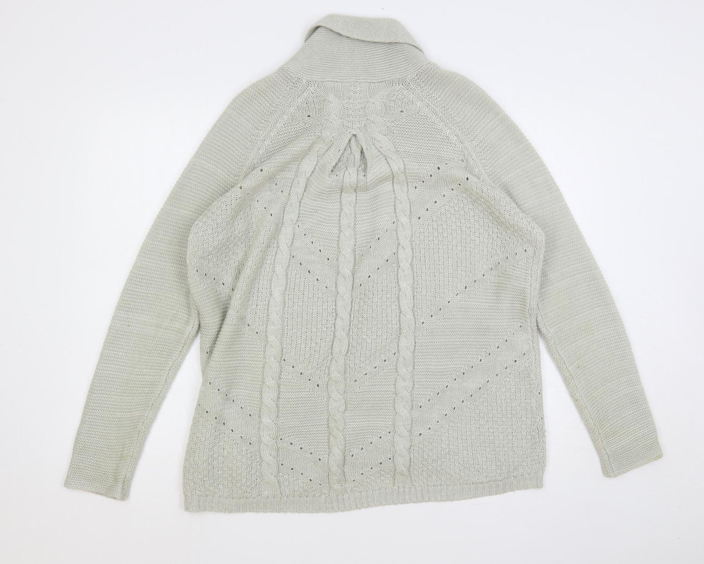 Womens UK Size 14 Marks and Spencer Grey Cardigan Jumper