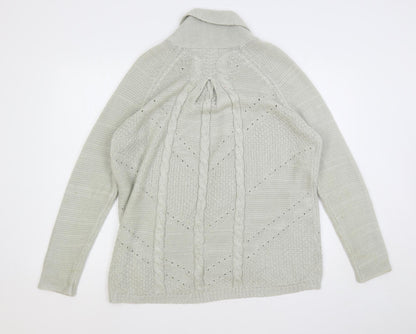Womens UK Size 14 Marks and Spencer Grey Cardigan Jumper