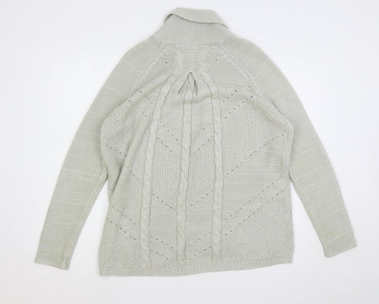 Womens UK Size 14 Marks and Spencer Grey Cardigan Jumper