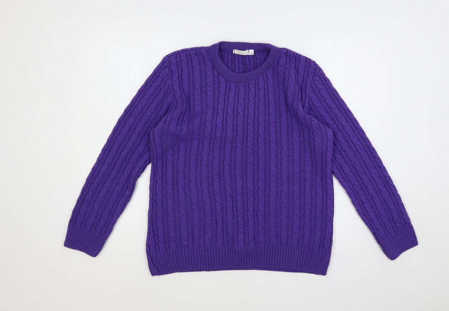 Womens UK Size M Vida Vi Purple Pullover Jumper