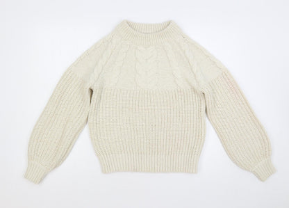 Womens UK Size S Dorothy Perkins Ivory Pullover Jumper
