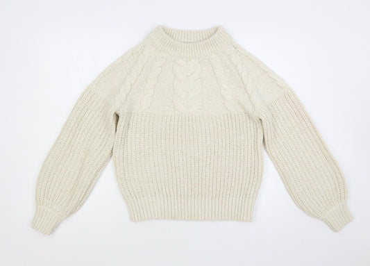 Womens UK Size S Dorothy Perkins Ivory Pullover Jumper