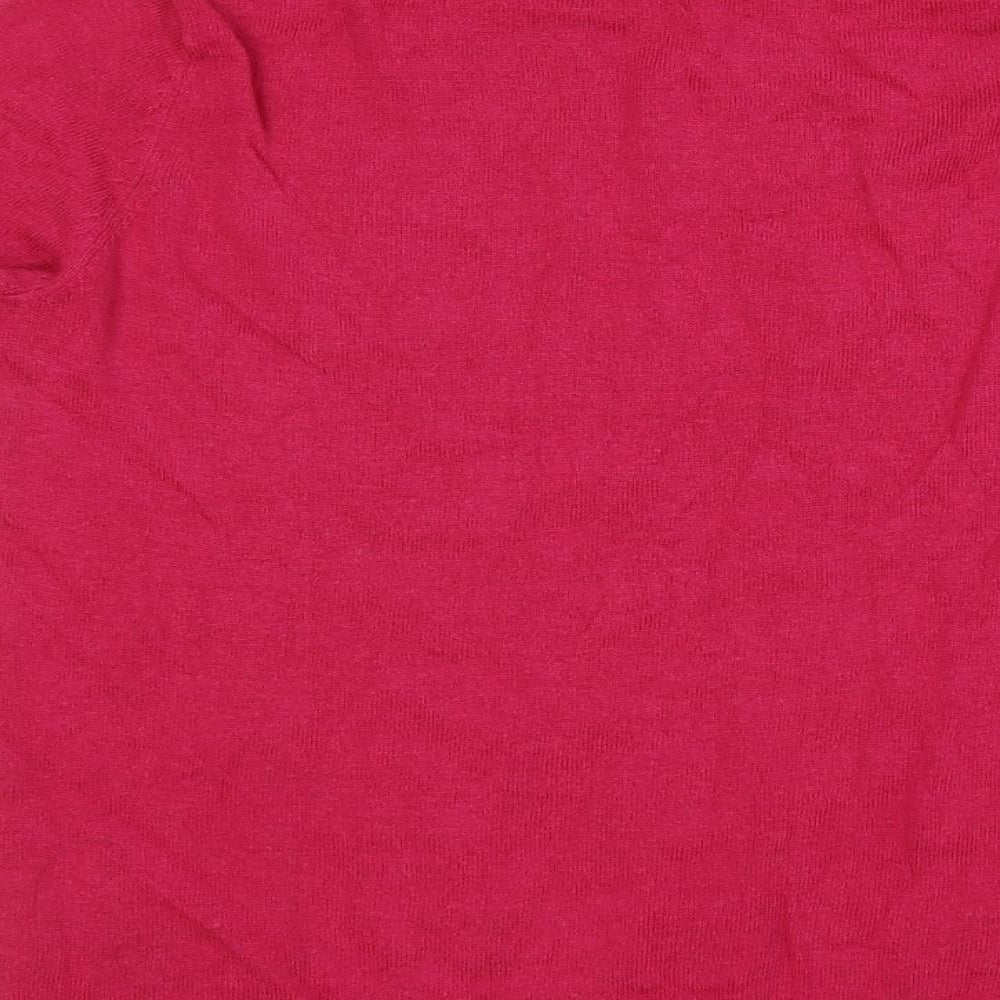 Womens UK Size XS Oasis Pink Pullover Jumper