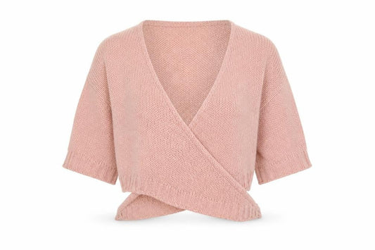 Womens UK Size S PRETTYLITTLETHING Pink Shrug Jumper