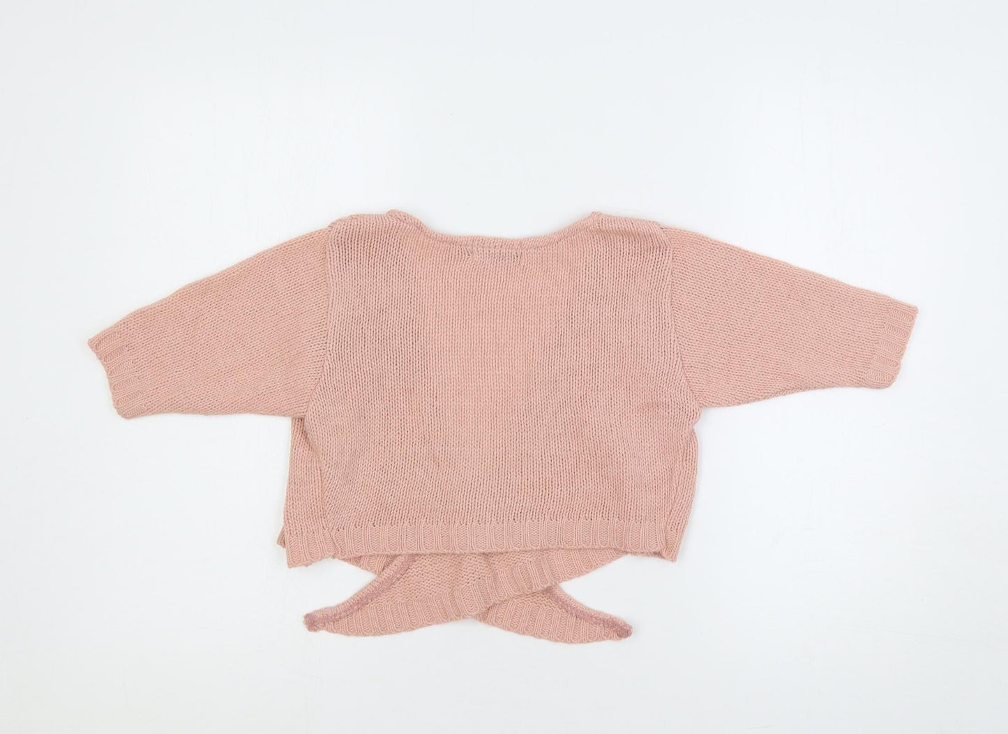Womens UK Size S PRETTYLITTLETHING Pink Shrug Jumper