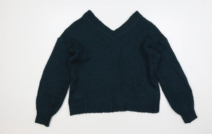 Womens UK Size 8 QED London Green Pullover Jumper