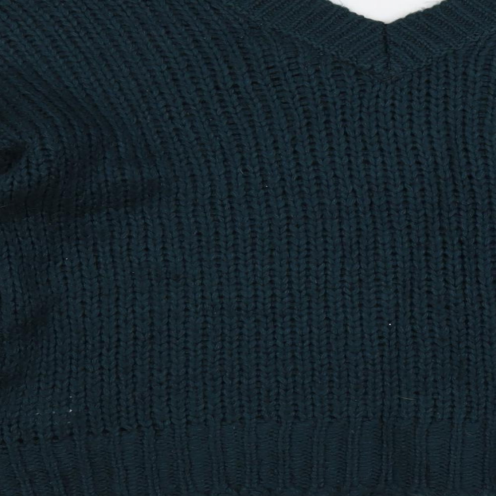 Womens UK Size 8 QED London Green Pullover Jumper