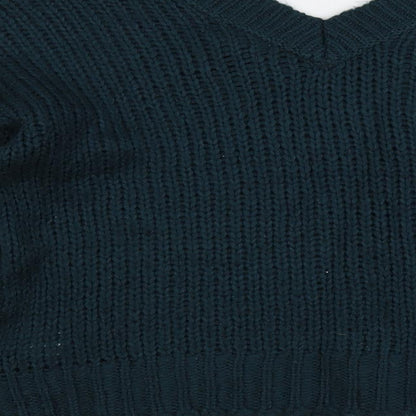 Womens UK Size 8 QED London Green Pullover Jumper