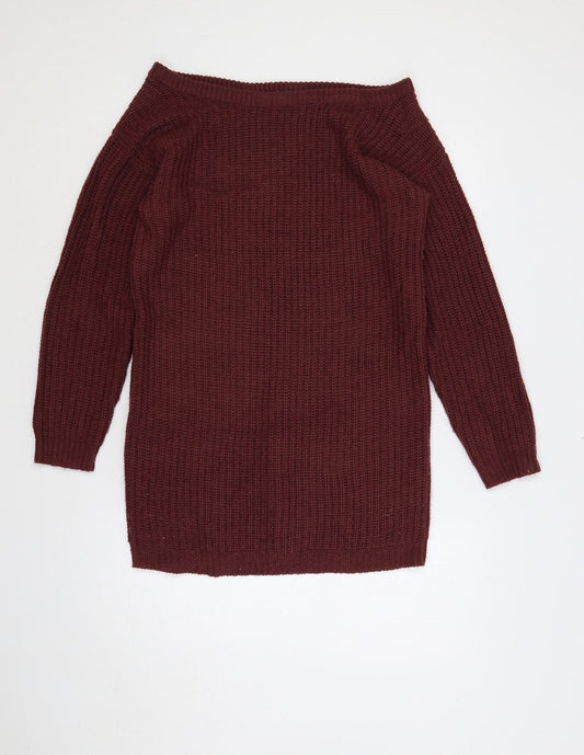 Womens UK Size 6 Missguided Purple Tunic Jumper