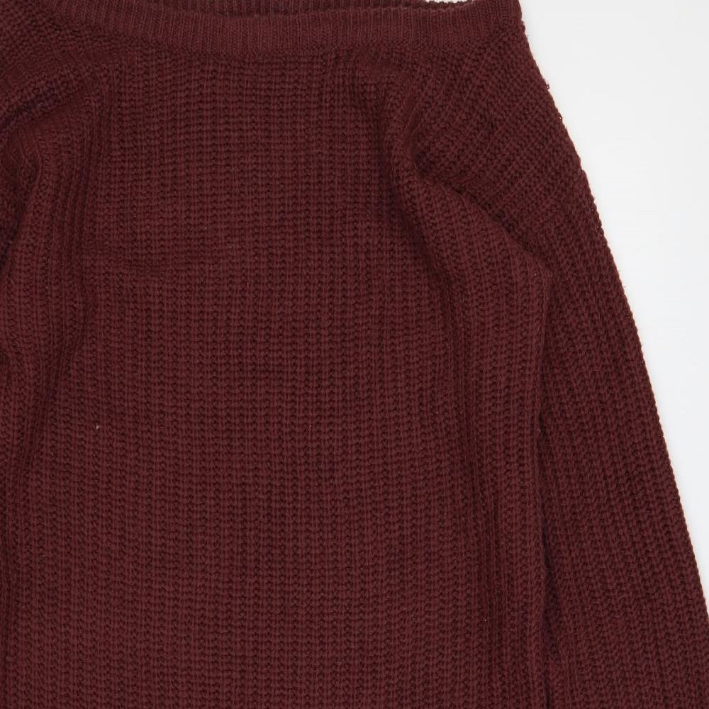 Womens UK Size 6 Missguided Purple Tunic Jumper