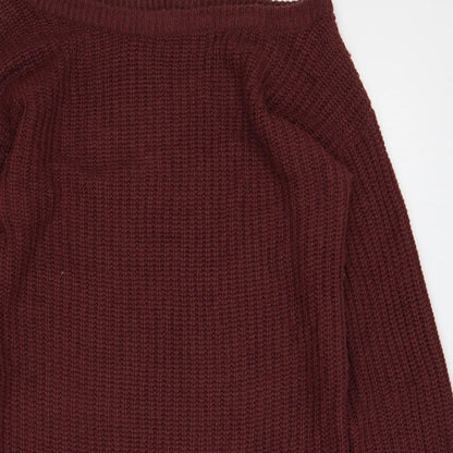 Womens UK Size 6 Missguided Purple Tunic Jumper
