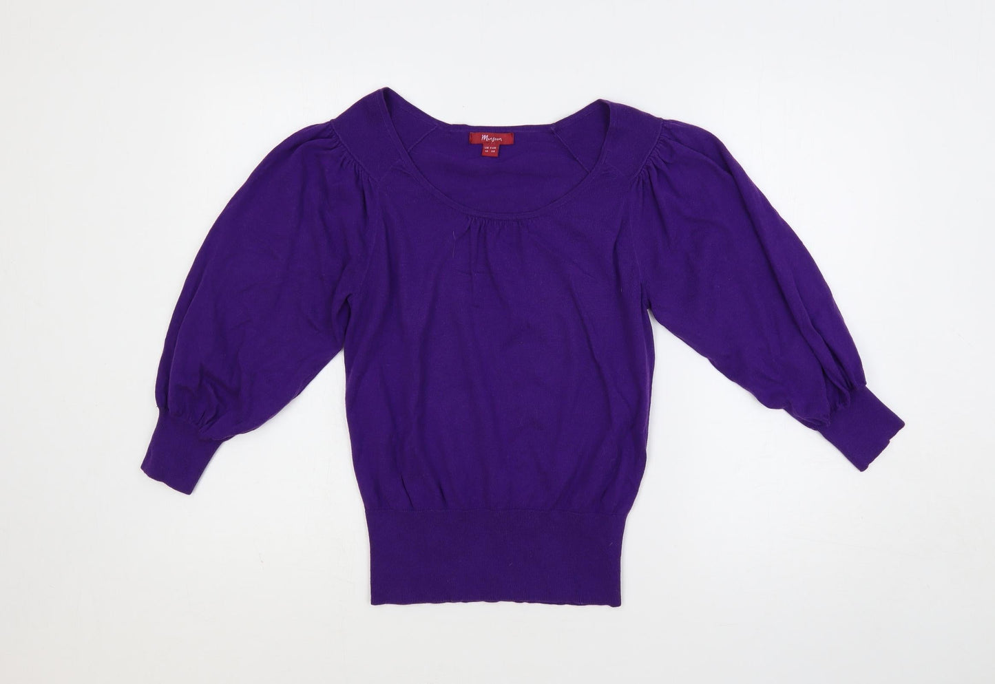 Womens UK Size 10 Monsoon Purple Pullover Jumper