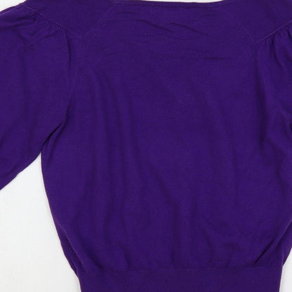 Womens UK Size 10 Monsoon Purple Pullover Jumper