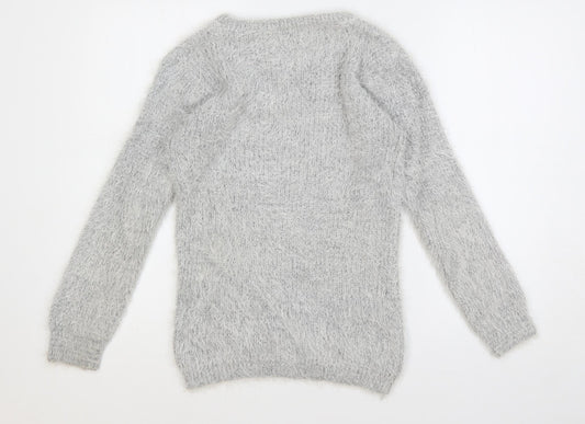 Womens UK Size M Misumi Grey Pullover Jumper