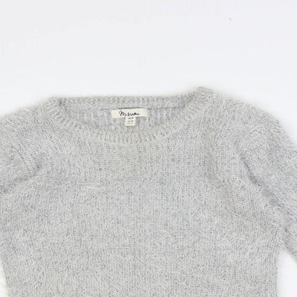 Womens UK Size M Misumi Grey Pullover Jumper