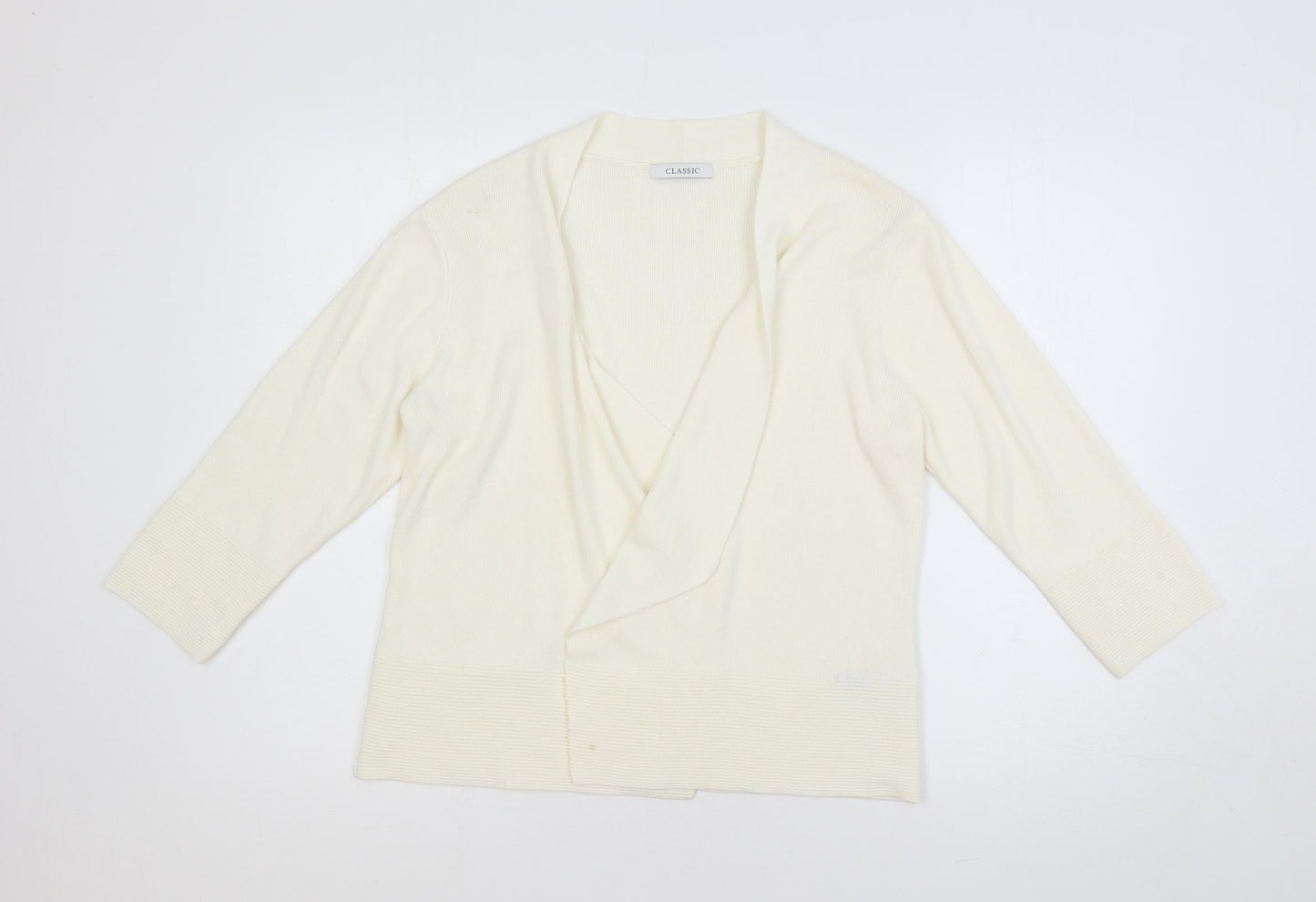 Womens UK Size 14 Marks and Spencer Ivory Cardigan Jumper