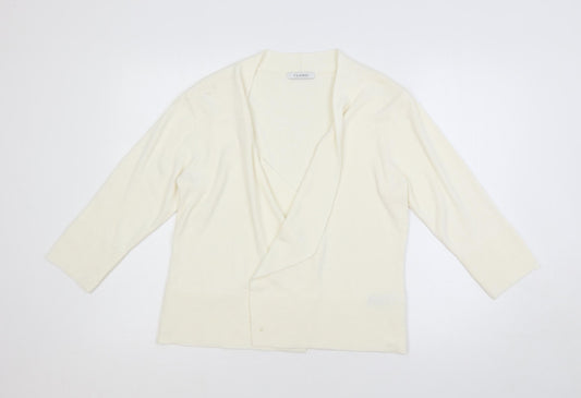 Womens UK Size 14 Marks and Spencer Ivory Cardigan Jumper