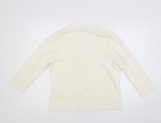 Womens UK Size 14 Marks and Spencer Ivory Cardigan Jumper