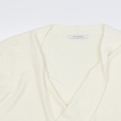 Womens UK Size 14 Marks and Spencer Ivory Cardigan Jumper
