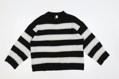 Womens UK Size S Divided by H&M Black Pullover Jumper